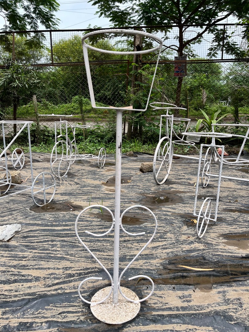 Pot Stand (लोहे का प्लांट स्टैंड) — stand for sale at Janki Vatika plant nursery, Talawali Chanda, Indore