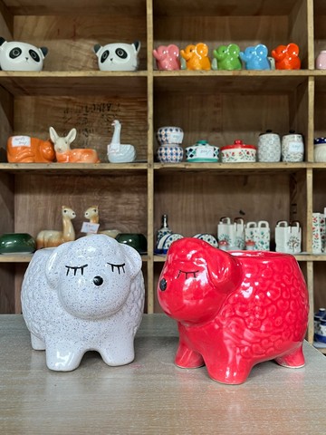 Sheep Planter (भेड़ प्लांटर) — planter for sale at Janki Vatika plant nursery, Talawali Chanda, Indore — Ceramic Planters
