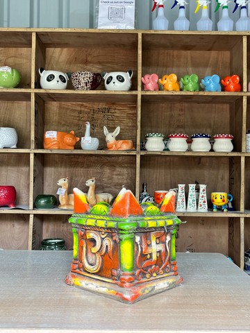 Tulsi Planter (ॐ तुलसी क्यारा) — decor for sale at Janki Vatika plant nursery, Talawali Chanda, Indore — Showpieces